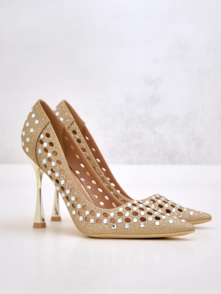 Royalfashion Жени обувки с висок ток и прорези Ecatte