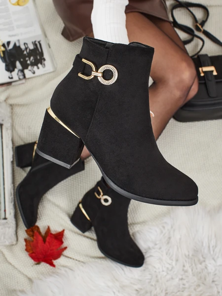 Дамски боти от еко велур на ток Talrima