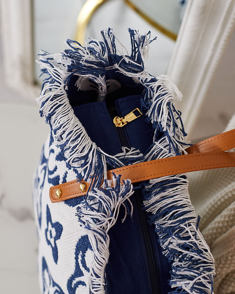 Royalfashion Дамска чанта за рамо от плат