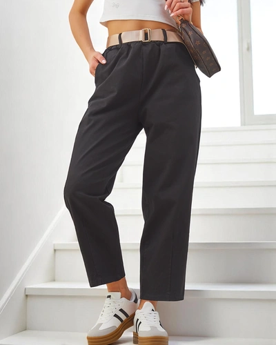 Royalfashion Памучни права дамски панталони