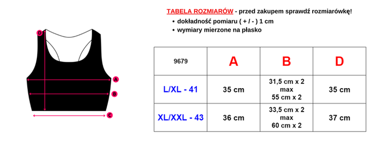 Kobaltowy damski sportowy biustonosz - Bielizna