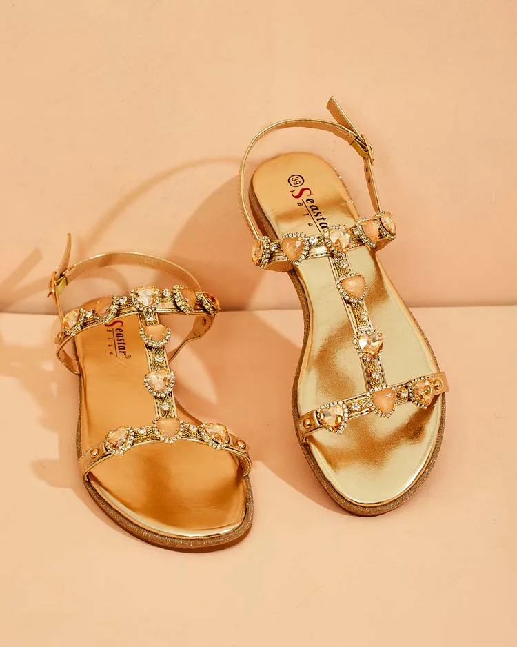 Royalfashion Дамски сандали Selina с цирконий