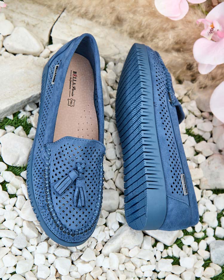 Royalfashion Дамски ажурни мокасини Molaffa