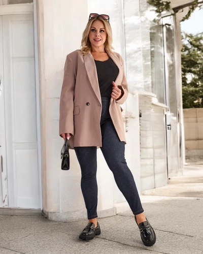 Royalfashion Дамски панталони PLUS SIZE