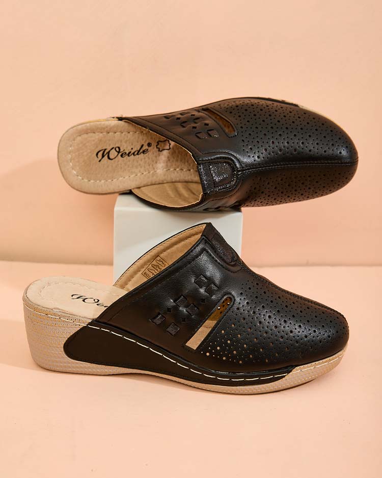 Royalfashion Дамски джапанки на нисък ток Albov