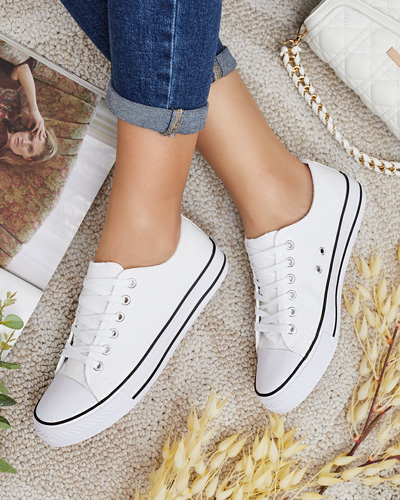 Royalfashion Дамски класически маратонки с връзки Ogisea