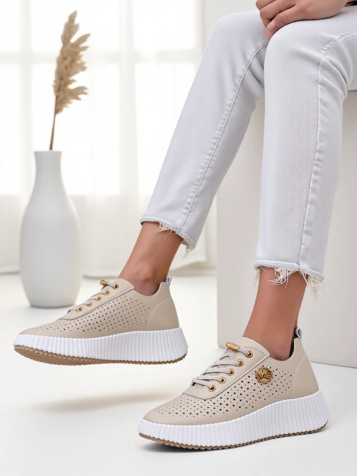 Royalfashion Женски спортни маратонки с изтегляща се връзка Jovenes