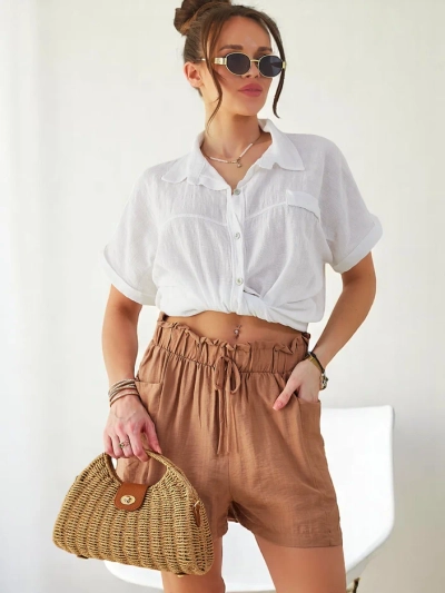 Royalfashion Дамски вискозни шорти