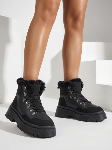 Дамски ботуши за сняг с връзки от Royalfashion Qiroz