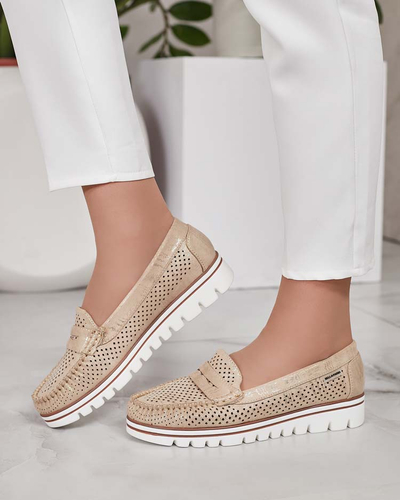 Royalfashion Ажурни дамски мокасини Leteller