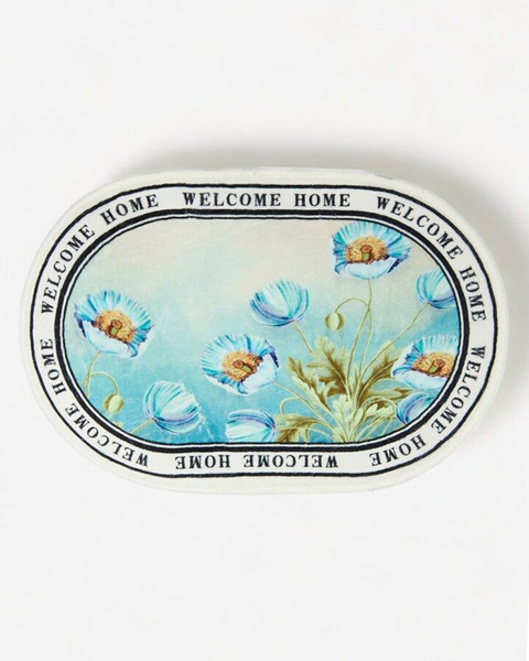 Royalfashion Цветна изтривалка за врата с цветя 40x60