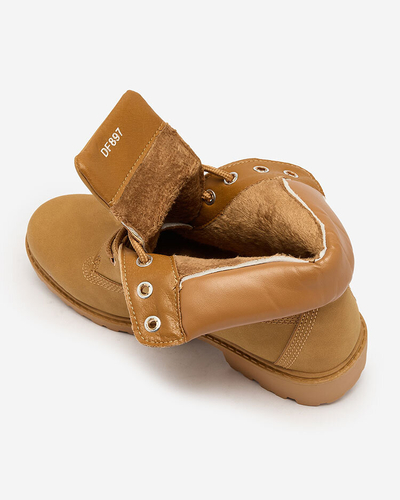 Royalfashion Кафяви дамски трапери Karveliea