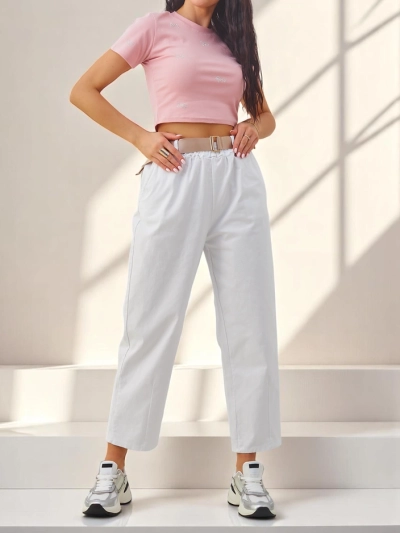 Royalfashion Памучни прави дамски панталони