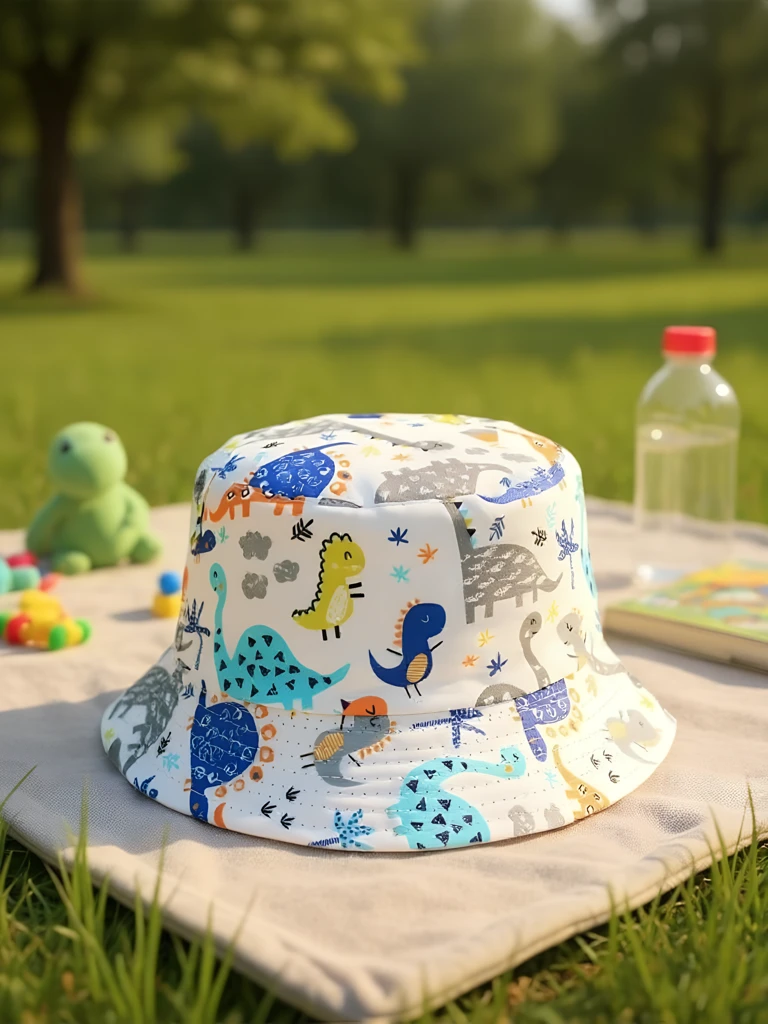 Royalfashion Детска шапка тип кофа Color Splash Bucket