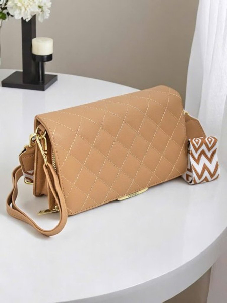 Royalfashion Многофункционален капитониран портфейл-чантичка на презрамка Multi Culti