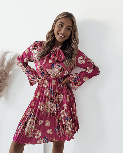 Royalfashion Дамска флорална мини рокля