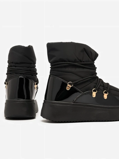 Royalfashion Дамски ботуши за сняг с приплъзване в черно Dabenda