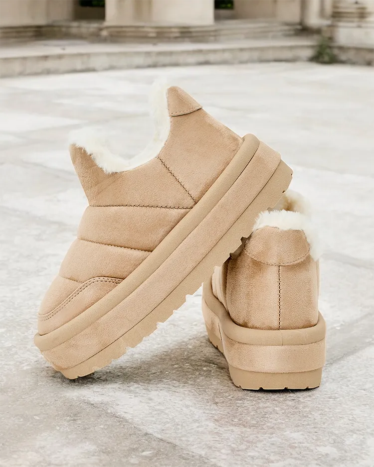 Royalfashion Дамски къси ботуши Zoeno a'la snow boots