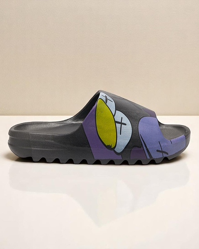 Дамски сандали Aurora, черни, гумени, стилни за лятото