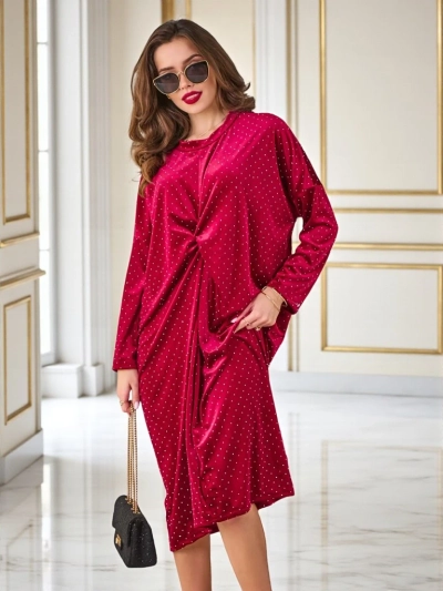 Royalfashion Дамска рокля с набиране