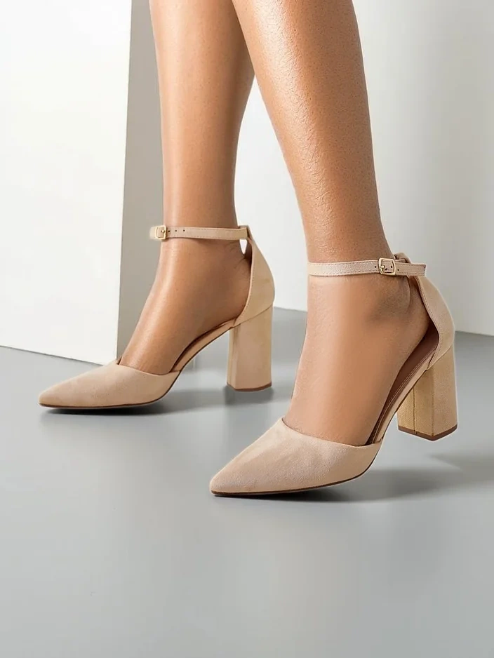 Royalfashion дамски помпи от еко велур Caldeno