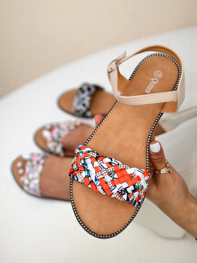 Royalfashion Дамски сандали на равна подметка ColorStrap