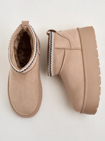 Royalfashion Дамски къси ботуши a'la snow boots Xoalla