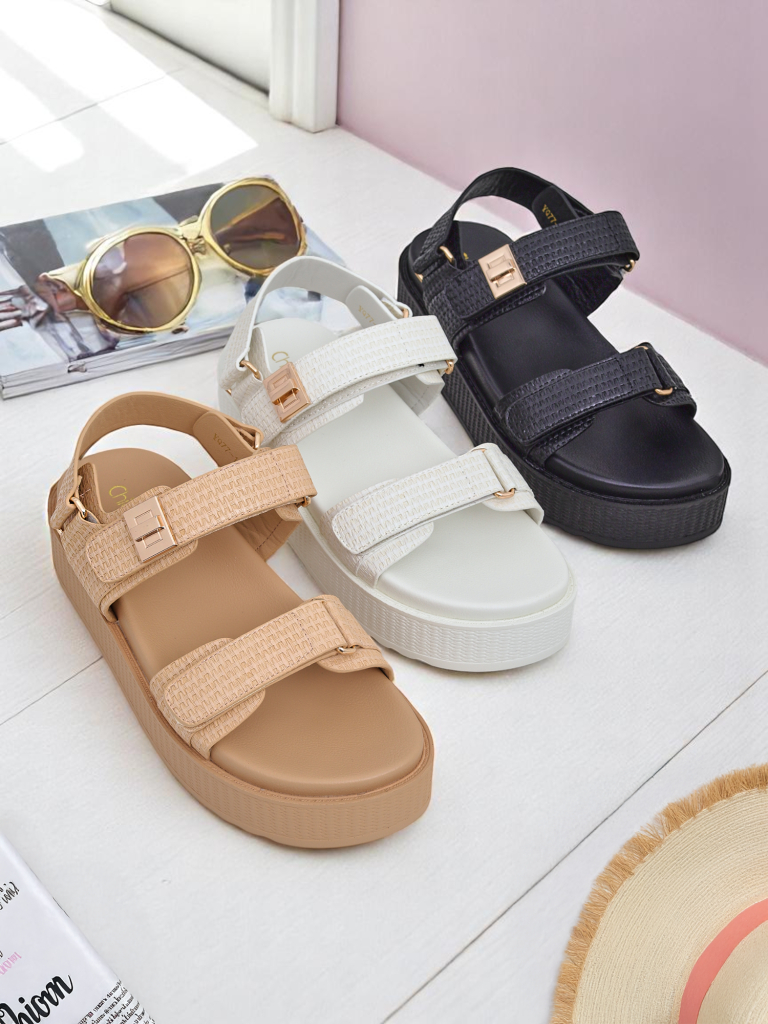 Дамски сандали на платформа Royalfashion Бежови Lavinia – удобно лято