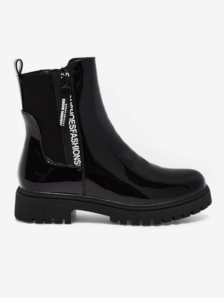 Дамски лакирани боти Somaliane