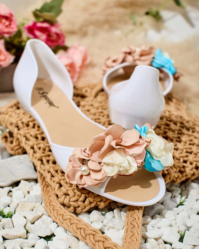 Royalfashion Каучукови балерини с цвете Koddies