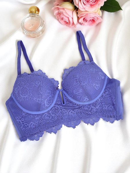 Royalfashion Дамски подплатен бюстие от дантела Grace Corset