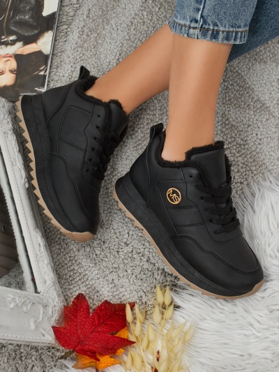 Royalfashion Затоплени дамски маратонки с кожа Casot