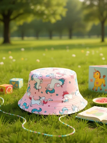 Royalfashion Детска шапка тип кофа Color Splash Bucket