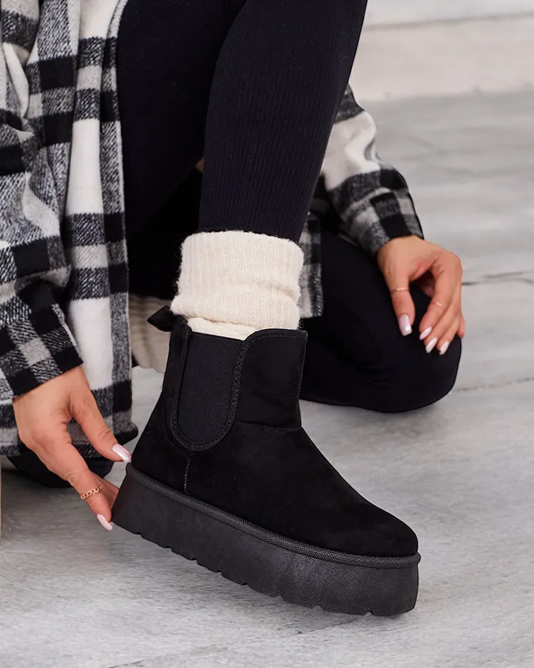 Royalfashion Дамски къси ботуши Nomas a'la snow boots