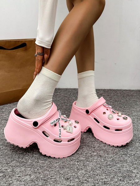 Royalfashion Женски гумени джапанки с декорации Dellos