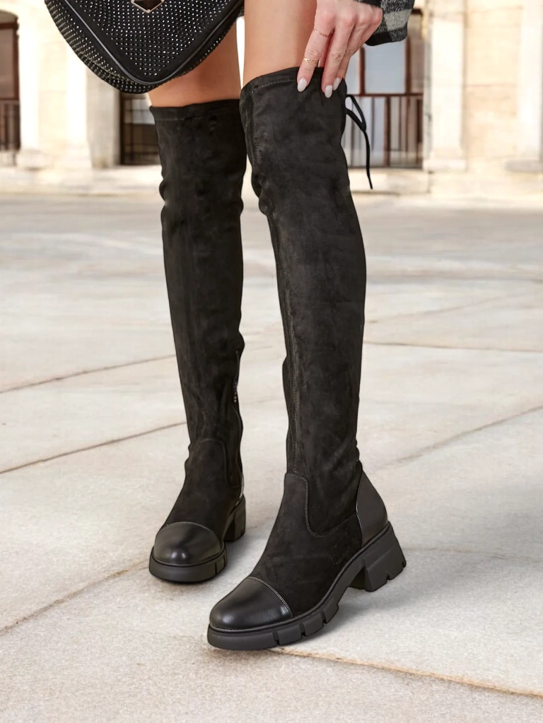 Дамски боти над коляното Royalfashion Sewio