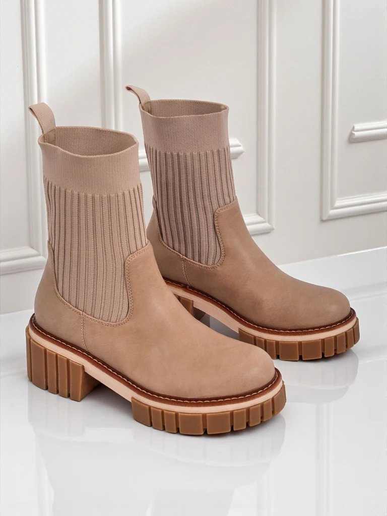 Дамски боти на ток от екологична кожа Ivy Storm