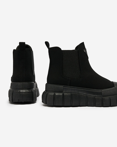 Royalfashion Черни дамски високи кецове Nexeri