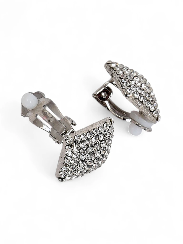 Royalfashion Дамски клипс обеци с цирконии