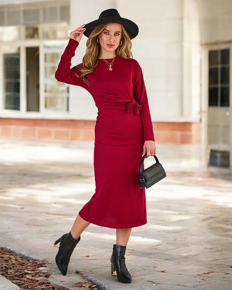 Royalfashion Дамска миди рокля