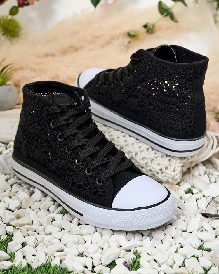 Royalfashion Дамски ажурни маратонки Nictz