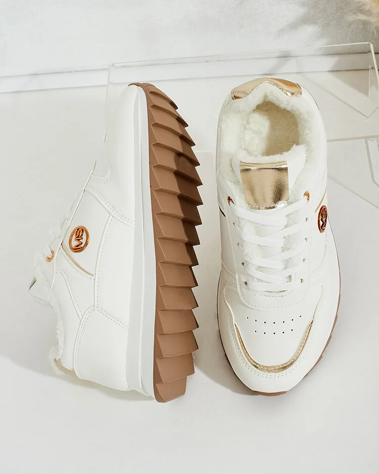 Royalfashion Затоплени дамски маратонки с кожа Boris