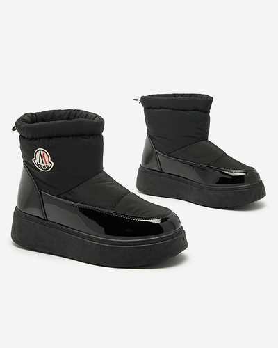 Royalfashion Дамски ботуши за сняг с приплъзване в черен цвят Ademra