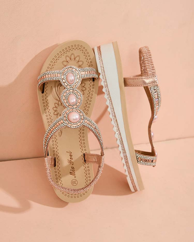 Royalfashion Дамски сандали Obrisas zirconia