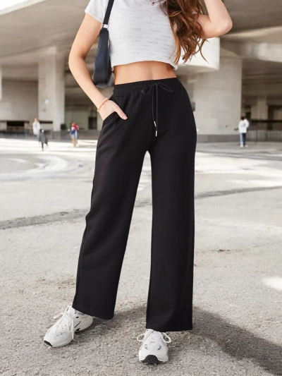 Royalfashion Дамски разкроени панталони