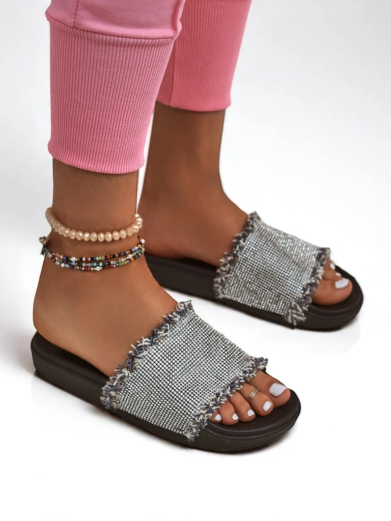 Royalfashion Дамски чехли на плоска подметка SparkleWalk