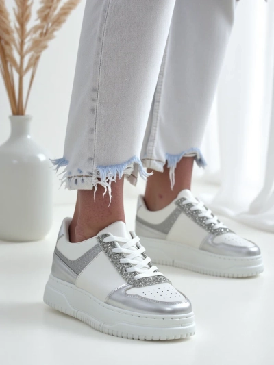 Royalfashion Жени маратонки с блестящи елементи Qisofi