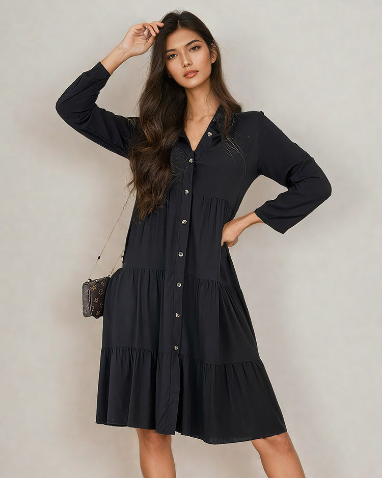 Royalfashion Дамска миди рокля