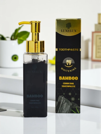 LUXELUX Избелваща паста за зъби с таурин и активен въглен