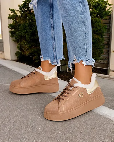 Дамски спортни обувки от Royalfashion със зимна подплата Romii